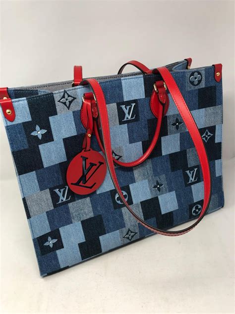 lv denim on the go.